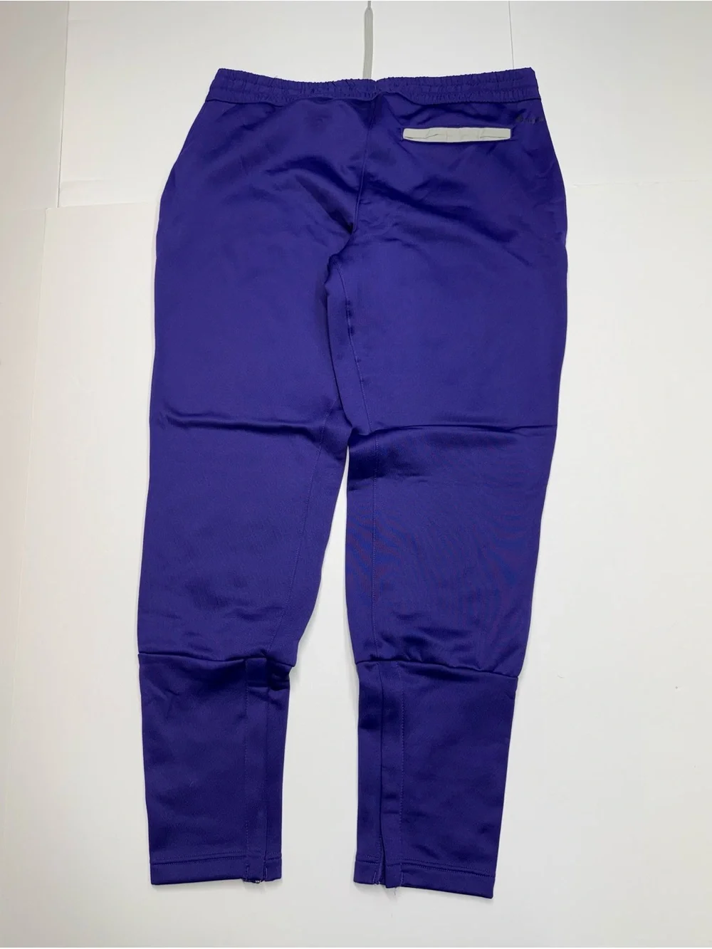 adidas Team Tap Pants SWEATPANTS Women M Ankle Zip Purple Retail $60 NWT